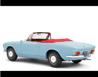Fiat 124 Sport Spider AS (1438 cc.) 1968 Blu chiaro Laudoracing 1:18 Resinemodell (Türen, Motorhaube... nicht zu öffnen!)